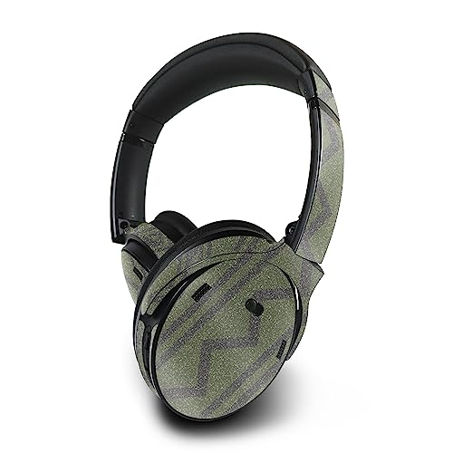 Image of MightySkins Glossy Glitter Skin Compatible with Bose QuietComfort 45 Headphones Green Western | Protective, Durable High-Gloss Glitter Finish | Easy to Apply | Made in The USA