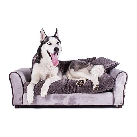 Keet Westerhill Pet Sofa Bed, Charcoal, Large (40x23x13) Cover