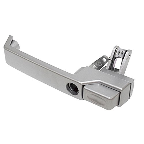 XS DOOR HANDLE LEFT HAND SILVER COMPATIBLE WITH LAND ROVER DEFENDER 90/110 1987-2002, PART # - BRITPART DA6897 / MXC7651