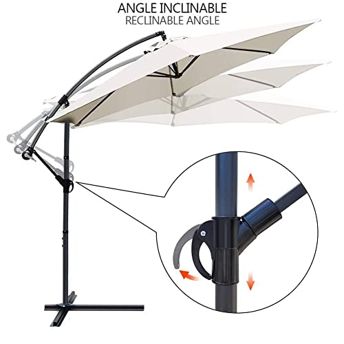 VOUNOT Ampelschirm 300 cm – Sonnenschirm für Garten und Terrasse
