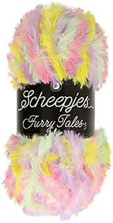 Scheepjes Furry Tales Faux Fur Yarn 100g (Col. 972 Brown/White/Orange, Wood Cutter)
