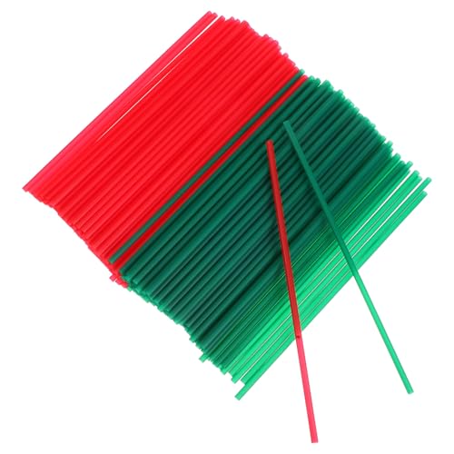400 pitillos plásticos desechables para fiestas Navidad 26 cm