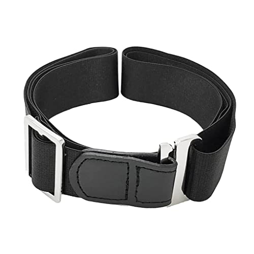 Mens Black Shirt Stay Belt Non- Anti Wrinkle Hidden Belt Adjustable 3cm2