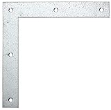 Abmessungen: Länge 120 mm - Breite 20 mm - Höhe 120 mm - Materialstärke 1,5 mm - Anzahl Löcher 5 - Loch-Ø 4,4 mm