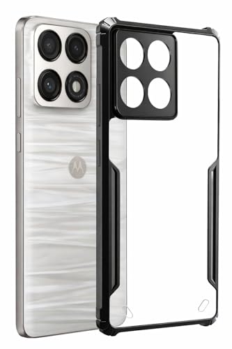 Image of SPAZY CASE Motorola G05 Back Cover | Transparent Crystal Clear Hard PC Back Case with TPU Bumper, Drop Protection Case Cover for Motorola G05