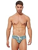 PINKY SENSON Mens Swim Briefs Pouch Pad Bulge Beach Volleyball Sunbathing Surfing Car L