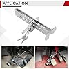 DASBET Anti-Theft Brake Clutch Lock 9 Holes Anti-Theft Device Safety Tool Stainless Steel Vehicle Brake Pedal Lock with 3 Keys Compatible for Pedals Less Than 0.54 inches/13.9mm #5