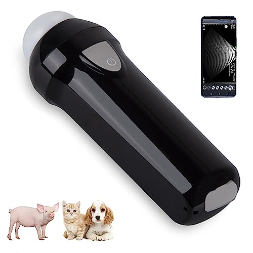 Ultrasonic Scanner, 3.5MHZ Wireless Handheld Ultrasonic Machine, Scanning Depth: 100-180MM, Can Be Connected to Any Android Wireless Device, Suitable for Pigs, Sheep, Cats and Dogs