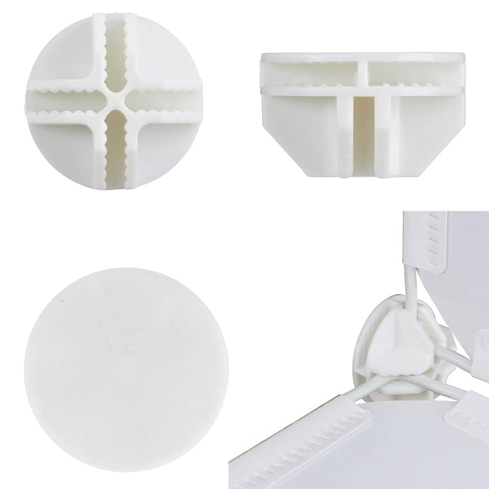 40pz Connettori in Plastica Cube Connettore a Cubo in Plastica per Armadietti Organizer Modulare Chiusura per Fermaglio per Armadio a Fibbia Clip per Guardaroba Scaffali (Bianco)