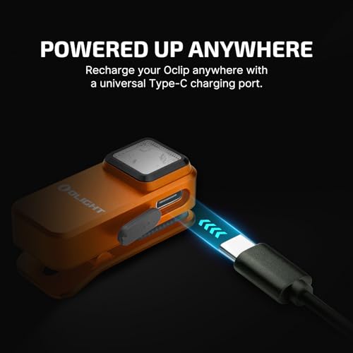 image for OLIGHT Oclip Rechargeable EDC Flashlight 300 Lumens Dual Sources Compa