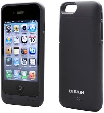 Diskin Premium Charger Case iPhone 6 & iPhone 6S Black Battery Case