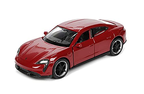Porsche Taycan Turbo S 12 cm modelo de coche retiro Welly metal modelo coche juguete regalo niños juguete 4 variantes 27 (rojo) Porsche Taycan Turbo S 12 cm modelo de coche retiro Welly metal modelo coche juguete regalo niños juguete 4 variantes 27 (rojo)