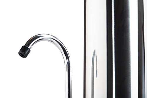 Lake Industries Stainless Steel Countertop Lead Reduction Water Purifier Filter (.5 Micron Carbon Block) #TOP2