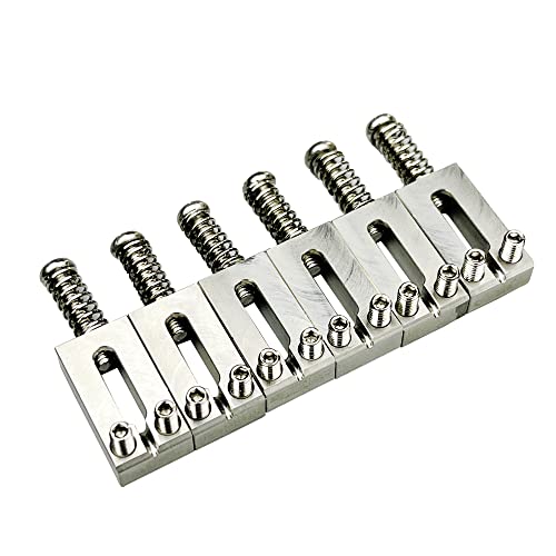 Kaynes 6Pcs 10.5Mm Guitar Bridge Saddles – Stainless Steel Tremolo Bridges Saddle For Fender Telecaster Tele Stratocaster Strat Style Electric Guitar Replacement (10.5Mm) #TOP8