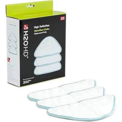 H2O HD Microfibre Cloths for Steam Cleaners Cover