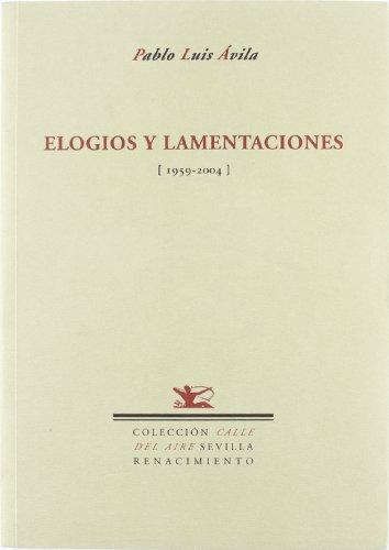 Portada de Elogios y Lamentaciones