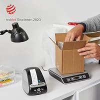 DYMO LabelWriter 550 Turbo Etikettendrucker | Beschriftungsgerät mit Hochgeschwindigkeits-Thermodirektdruck | automatische Etikettenerkennung | druckt mit USB-/LAN-Anschluss | EU-Stecker – Ansicht 8