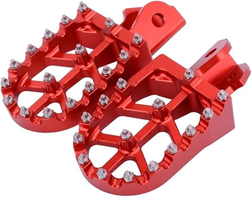 Repose-pédales de moto CNC rouge - Cale-pieds haute performance pour Sur Ron Light Bee