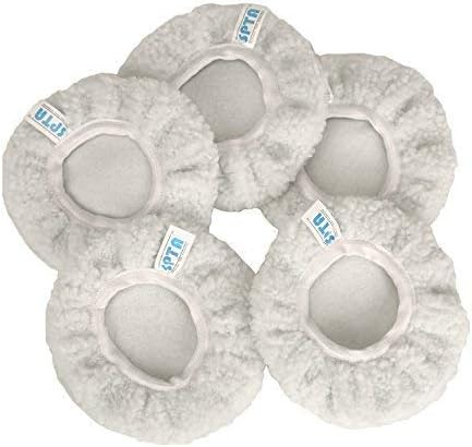 SPTA Car Polishing Pads Set, 6Pcs 3inch Buffing Wool Pads Microfiber Pads for Car Detailing