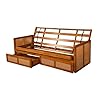 Kodiak furniture westport wood futon frame wstorage mattress not included  urban country home decor