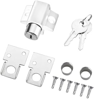 Screen Window Fixed Buckle Guard Lock Window Lock Push-Pull Door and Window Door Lock Push-Pull Window Limiter - (Color: White)