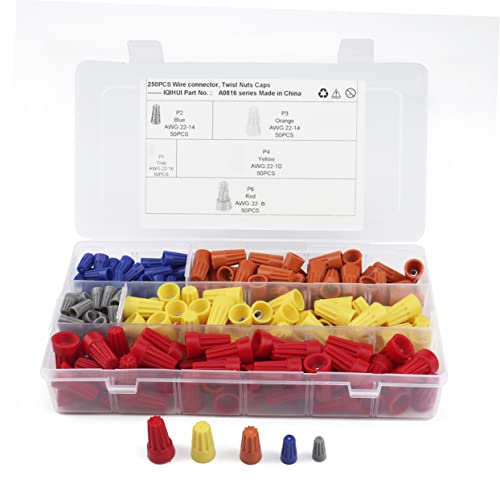 Conector electrico multicalibre con resorte conico kit Cabilock de tuercas aislantes terminales 7