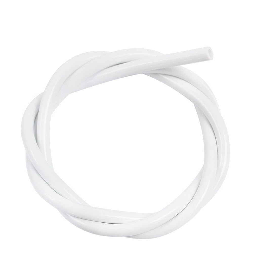 Gohapy White Rubber Strip Silicone Tube For Drink Pipe Water Connector, 1Meter Length Hose Abrasion Resistance 1 Piece(,9Mm*12Mm)