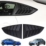 Window Louvers Air Vent Grill Trim Compatible with Subaru BRZ ZD8,Toyota 86 GR86,Scion FR-S 2022-2025,Rear Side Window Louver Scoop Sun Shade Cover,ABS Plastic 2PCS (Matte Black)