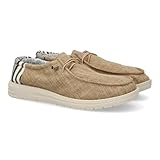 shoes&blues.es 93370 Zapatiilas Deportivas comodas y Ligeras para Hombre, con Cierre de Cordones Elasticos, Diseno Moderno con Detalles de Costuras, Ideales para el Dia a Dia. Apricot Talla 42