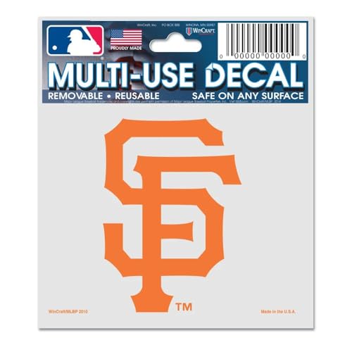 MLB San Francisco Giants Multi-Use Decal, 3" x 4"