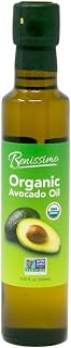 Benissimo 100% Pure Organic Avocado Oil, Cold-Pressed Non-GMO Allergen-Free 8.45oz - Ideal for Sautéing Frying Baking Salads