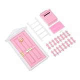 CANIGHT 1 Set Dollhouse Accessories Wood Furniture Mini Fence Micro Toys Mailbox Wood Outside Toys F