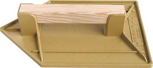 Outibat - Taloche plastique ABS jaune triangulaire / 18 x 27