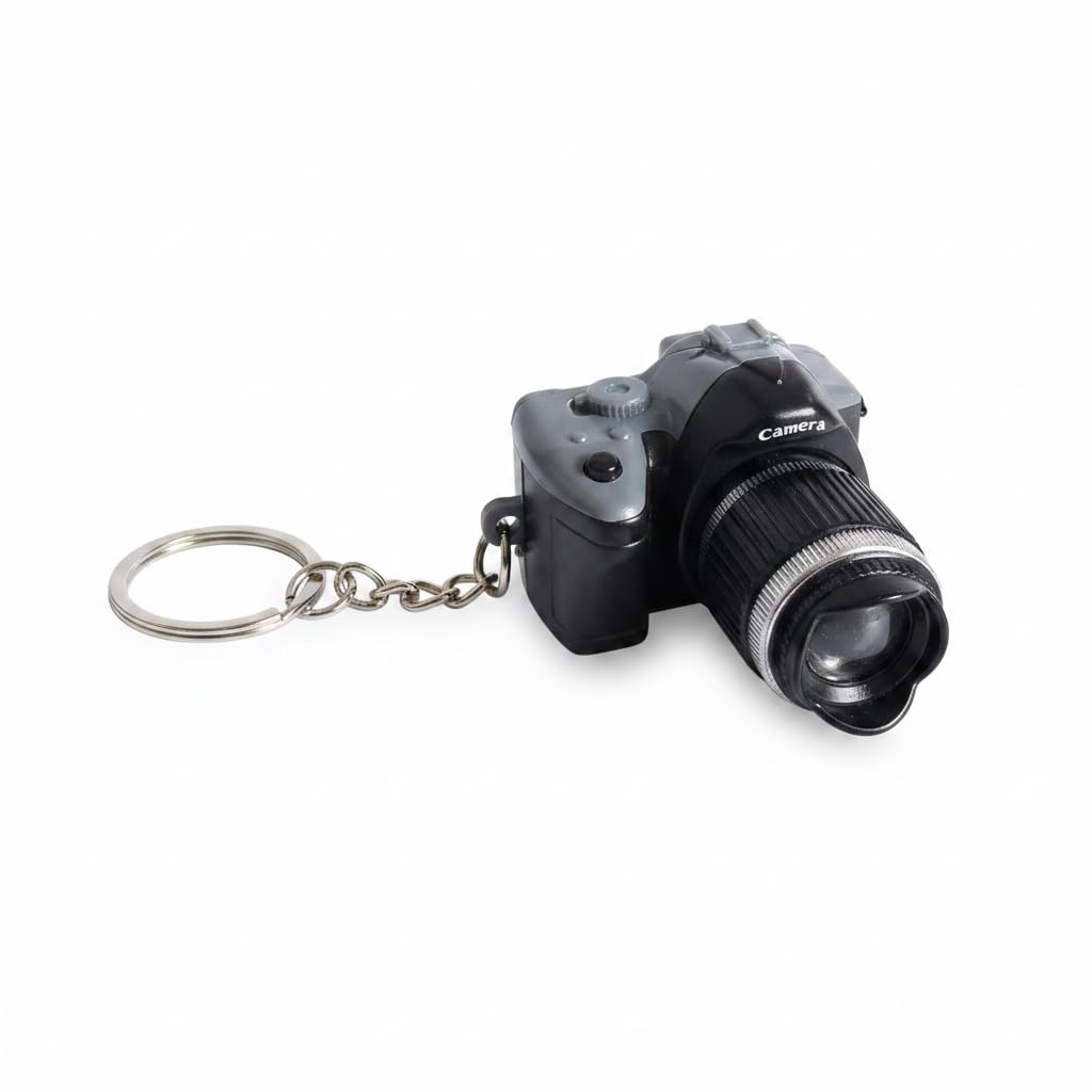 RRN Vintage Projector Light Keychain | Retro Radio Recorder Keychain | Mini Camera Design Keyring for Travel Bags & Bike Keys - Gift for Friends, Family (Pack of 1)-image-9