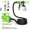 GARDTECH 3-in-1 Electric Paint Sprayer Leaf Blower and Vacuum Cleaner Combo Kit, Spray Paint Gun with 5 Nozzles & 3 Spray Patterns, Handheld Corded Paint Sprayer for Furniture, Fences, Sheds, Walls