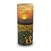 OneWorld Memorials Sunflower Fields Paper Biodegradable Urn for Spreading Ashes - Large - Holds Up to 200 Cubic Inches of Ashes - Green and Yellow Urns for Scattering Ashes
