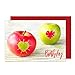 Produktbild Edition Seidel Premium Geburtstagskarte mit Umschlag. Glückwunschkarte Grusskarte Billet Happy Birthday Mann Frau Apfel Herz Lustige Karte (G2559 SW023)