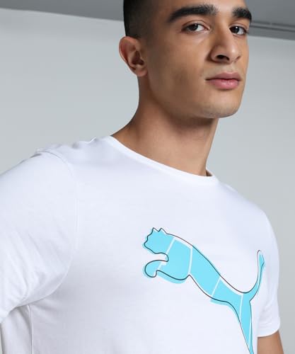 Image of Puma Men Cotton Solid Classic Fit Tees