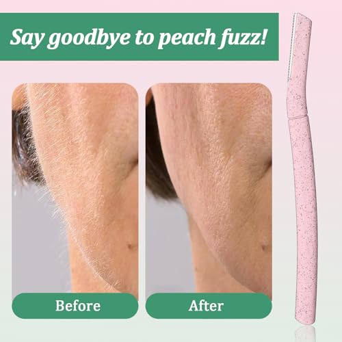 Ptwola Dermaplaning Tool 9 Pcs Eyebrow Razors for Men and Women Facial Shaver Face Peach Fuzz Hair Removal Shaving and Skin Exfoliating Dermaplane Facial Razor - Image 6