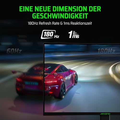 Monitor curvo da gioco A27 V2 | Display QHD curvo da 27 pollici a 180 Hz (2560x1440) | Tempo di risposta 1ms | HDR 10| FreeSync - G Sync 119,9% ??| SRGB | Altoparlanti 2* O8 x 2W | Connessione - Monitor - Immagine 2