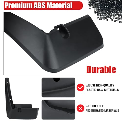 Image of Mud Flaps Compatible with Toyota Sienna 2022 2023 Mud Guards Splash Guards Tire Protector Mudguard No Drilling Required Mudflaps Accessories