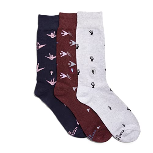 Image of Conscious Step Women's Fair Trade Organic Cotton Crew Socks | 3 Pack | Every Pair Helps Support our Humanitarian Partners