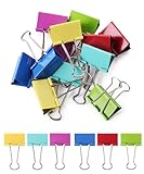 Mr. Pen- Metal Binder Clips, 12 pcs, 2 Inches, Extra Large Size, Colored Binder Paper Clips, Paper Clamps for Office Supplies, Home, School, Business, Document Organizing