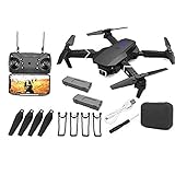 Hainice Drone GPS E88 Pro para Adultos 4K cámara Plegables vídeo en Directo con Aviones no tripulados RC Quadcopter Aviones con 2battery