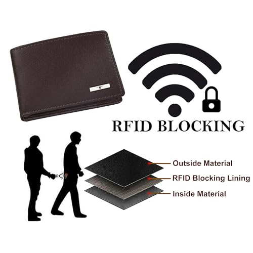 Image of URBAN FOREST Fred Aniline Brown Leather Wallet for Men