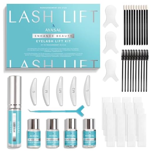AYASAL Eyelash Perm Kit, Long-Lasting Curl, Home & Professional Use, Lash Lift Kit & Safe Perming Wave, Semi-Permanent Curling, Professional Quality.