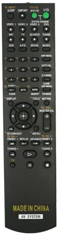Replacement Remote Control Work for TV/Audio/Projector for Sony STR-K402 STR-DA1200ES AV Receiver for