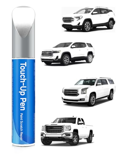 Summit/Olympic/Interstellar White GAZ/WA8624/50U/50 Touch Up Paint Pen Compatible with GMC– DIY Car Paint Scratch Repair Kit, Automotive Paints, Exact Color Match for Scratches, Rust & Chip Repair
