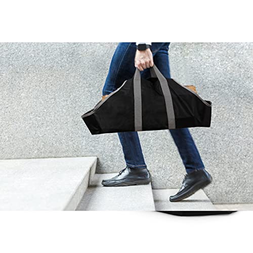 Stanbroil Canvas Firewood Carrier Bag, Durable Firepalce Log Tote With Handles For Wood Fire Stove, Outdoor Camping #TOP5