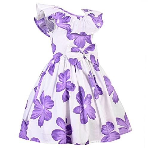 Image of Alina Enterprises Cotton Floral Digital Printed Girl's Frock for Summer